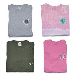 4 Simply Southern Dog T-Shirt Lot Size XS-S Victoria's Secret PINK Summertime
